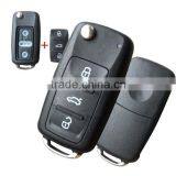 Waterproof Volkswagen Car 3 Button Folding Remote Key Blank Passat Golf Bora vw Key