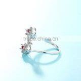 925 Silver Ring Gemstones Ring With Rhinestone Jewelry Wholesale China thumbnail-3