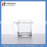 LongRun 95ml Glass Mugs With Carved Logo,wholesale