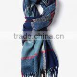 2016 Latest Fine Cheap Unique Checkered Pattern Cotton Scarf Unisex thumbnail-1