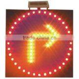 Solar Traffic Right-Turning Sign