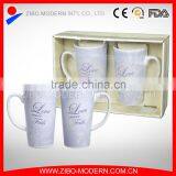 Advertising Ceramic Mug With Spoon LOGO Print Glazed Stoneware Coffee Mug thumbnail-2