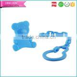 Food Grade Bear Plastic Bpa Free Baby Pacifier Clip thumbnail-1