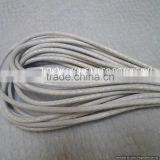 Real Nappa Leather Cords -Real Nappa Leather Round 4 mm Snake Style White Pearl thumbnail-1