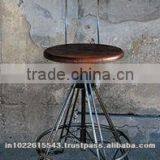 METAL CHAIR, INDUSTRIAL CHAIR, Vintage Bar Chair thumbnail-1