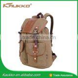 Draw String Custom Logo OEM Black Fashion Day Canvas Backpack Bag thumbnail-2