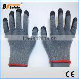 Cheap Working Safety Gloves Cotton With Black Latex Rubber Coated thumbnail-3