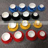 12pcs Ceramic Stoneware Biscuit Coffee Tea Cups and Saucers Sets thumbnail-1