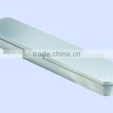 High Quality Reactangular Shape Watch Box Metal Watch Case Silver Tin Watch Box