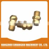 factory produce 1/4-28 straight hydraulic grease nipple with copper plated