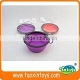 silicone/silica gel dog bowl with hook, pet feeder product, promotional gifts