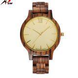 Roma Numbers New Women Style Classic Wooden Wrist Watch thumbnail-1