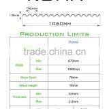 Taiwan Made Opaque Plastic Polycarbonate Corrugated Sheet (Ti-Lite Metallic Bronze ROMA) thumbnail-3