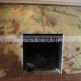POLISHED LIGHT GREEN ONYX FIREPLACES thumbnail-4