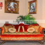 Antique Arabia Style Living Room Sofa Set, Wooden Hand Carved Sofa,Luxury Living Room Furniture thumbnail-1