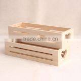 Decorative Small Shabby Chic Garden Wooden Fruit Boxes Vegetable Apple Crate thumbnail-2