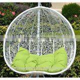 2 Person Seater Egg Shape Wicker Rattan Hammock thumbnail-4