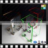 Customized Moveable Acrylic Coffee Table Unique Elegant Acrylic Side Table With Wheels From China Manufacturer thumbnail-2