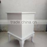 White Two Drawers Wooden Cabinet for Living Room Furnitures thumbnail-3