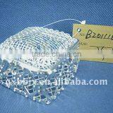 Square Silver Wire Christmas Container Box thumbnail-1