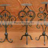 Antique Candle Holders,Wrought Iron Candle Stand,Pillar Candle Holder,Metal Candle Holder,Designer Candle Holders thumbnail-1