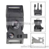 Side Release Buckle Whistle Scraper Flint Fire Starter for Parachute Cord Bracelet thumbnail-1