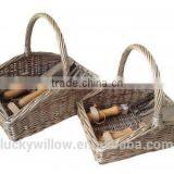 Garden Basket Wicker Garden Tools Basket thumbnail-1