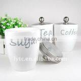 Factory Direct Wholesale 3pcs Ceramic Kitchen Canisters thumbnail-2