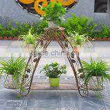 2016 Factory Custom Handmade Metal Garden Flower Pot Stand thumbnail-6