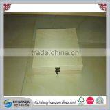Unfinished Hinged Pine Wood Gift Box With Clasp thumbnail-1