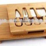 Bamboo Cheese Board & Knife Set,39*25*3.5cm