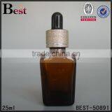 High Quality 30ml Square Glass Bottle Serum 30ml Square Glass Dropper Bottle thumbnail-6