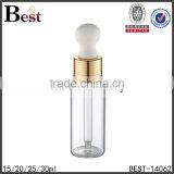 2017 Hot New Products Cosmetic Fragrance Perfume Glass Bottle 15ml 20ml 30ml Screw Gold Big Dropper Glass Perfume Bottle China thumbnail-5