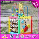 2017 New Design Multi-function 5 in 1 Kids Wooden Bead Roller Coaster W11B137 thumbnail-5