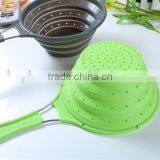 Silicone Foldable Colander Kitchen Tools Strainers Colanders Collapsible thumbnail-3