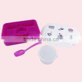 3 Compartment Plastic Food Container Tiffin Lunch Box With Soup Bowl thumbnail-3
