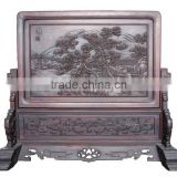 wooden carving,"The scenery of landspace" wooden screen