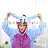 Flannel Cartoon Adult Animal Jumpsuit Animal Pajamas Jumpsuit Donkey Design thumbnail-5