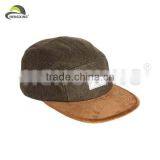 Flat Short Brim 5 Panel Cap Wool thumbnail-1