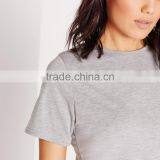 Woman Knit Plain T Shirt Blank Custom Dri Fit Import Blank t Shirts thumbnail-5