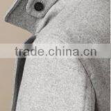 2014 Men Coat Offwhite Color Wool Fabric thumbnail-2