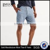 MGOO New Design Customized Slim Fit Cotton Sport Pants Elastic Waistband Mens Gym Shorts