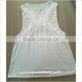 Wholesale Manufacturer Sleeveless Stretch Loose Muscle Racerback 100 Cotton Tank Top thumbnail-2