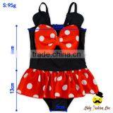 Children Cute Cartoon Character Ruffle Kids Little Girl Swimwear Full Cap Hat thumbnail-6