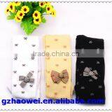Bowknot Printed School Girls Pantyhose