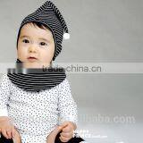 2pcs Hat & Bib Scarf Set, 100% Cotton Soft Touch Baby Hat Scarf Set thumbnail-6