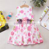 Sweet Style New Design Full Flower Printing Baby Girl Long One Piece Dress thumbnail-2