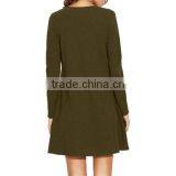 Hot Style Broken Shoulder Long-sleeved Loose Skirt thumbnail-4