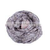 Voile Scarves & Wraps Rectangle Light Brown Halloween Cobweb Bulk Scarves thumbnail-3