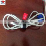 Custom Logo Black Hook & Loop Strap for Electrical Cable